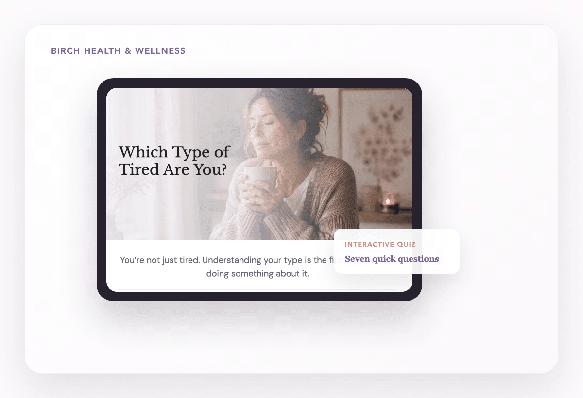Fatigue Quiz Mockup