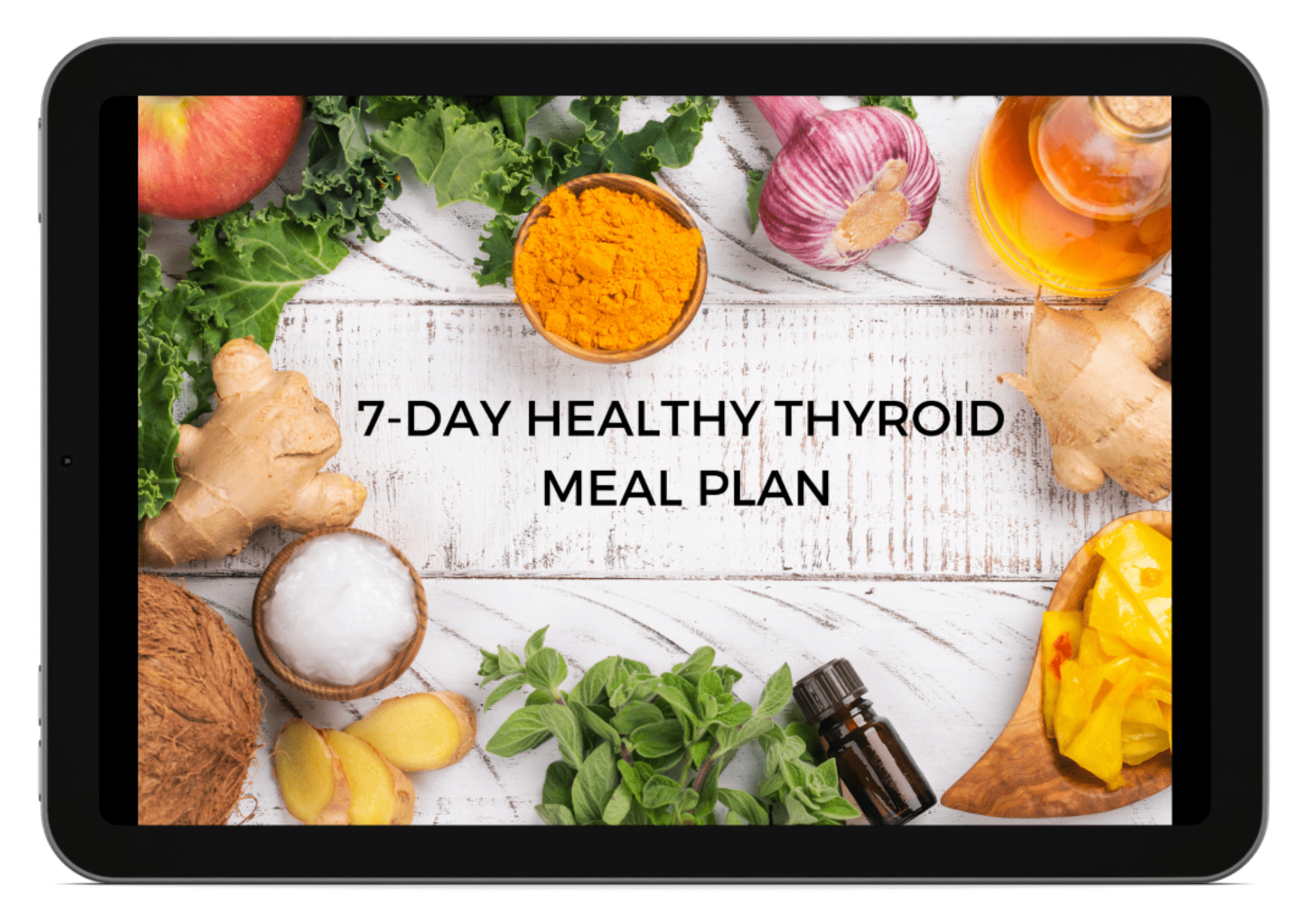 7 Day thyroid mealplan mockup for website