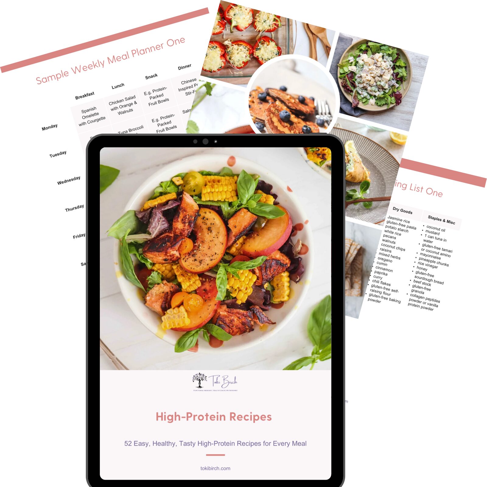 High Protein Recipes Mock Up